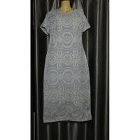 ราคา งานป้าย งานลูกไม้ เดรสยาว สีฟ้า (23156966038)