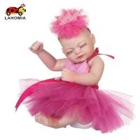 ราคา LAHOMIA 10 Lovely Silicone Reborn Sleeping Girl Doll ที่ดูจริงรุ่น Rose Red (40306341645)