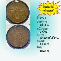 ราคา No.61980 ปี1935 Sweden สวีเดน 2 Ore เหรียญต่างประเทศ เหรียญเก่า หายาก น่าสะสม ราคาถูก (42759283223)