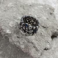 ราคา แหวนเงินแท้ SV925 ฝั่งไพลินหลังเบี้ย (blue Sapphire) ซื้อมาจาก USA (26872797367)