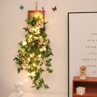 ราคา สไตล์เดซี่ แขวนผนังตกแต่ง (พืชสีเขียวจำลอง/ไม้ประดิษฐ์พืช) ใช้ตกแต่งผนังและสวนได้ (41165138737)