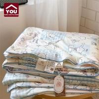 ราคา 【YOU】ผ้าห่มฤดูร้อนผ้าฝ้ายซักได้ ผ้านวมบาง พิมพ์ลายการ์ตูน นุ่มระบายอากาศได้ดี 3.5/5/6 /6.5ฟุต (41311021197)