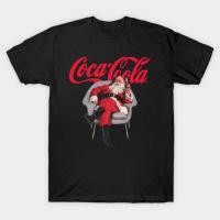 ราคา เสื้อยืด Vintage Coca Cola Santa Holiday and Dinking T-Shirt แท้ Cotton 100% ต้านทานรอยยับ วินเทจ (40165028573)