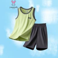 ราคา 【YAOEENH】พร้อมส่ง ชุดกีฬา เสื้อกั๊ก กางเกงขาสั้น สองชิ้น ขนาดใหญ่ 120-180 ซม. สีพื้น แฟชั่นฤดูร้อน สําหรับเด็กผู้ชาย (25467988235)