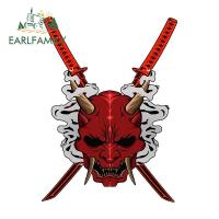 ราคา EARLFAMILY 13 ซม.Samurai Skull สติกเกอร์รถกันน้ํา Graffiti Windows แล็ปท็อป Caravan Scratch-Proof ไวนิล Decal ครีมกันแดด Auto VAN รถอุปกรณ์เสริม (44112413327)