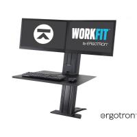 ราคา Ergotron 33-407-085 WorkFit-SR Rear Mount Dual Sit-Stand Workstation - Black (22486707763)