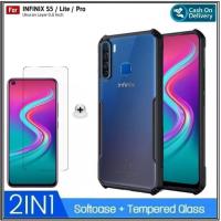 ราคา Riyanali_Shop PACKAGE 2IN1 Case Infinix S4 / S5 / S5 Lite / S5 Pro / Smart 4 Plus / Smart 4c / Smart 6 Plus / Smart 6 3/64 Gb / Hot 7 Pro Soft Hard ฟิวชั่นกันกระแทกฟรีกระจกนิรภัยใส (41255825078)