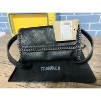 ราคา CC DOUBLE O กระเป๋าสะพายข้างสีดำแท้ ✅ (5177039841)