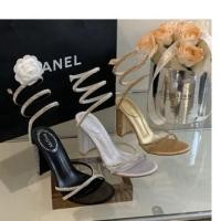 ราคา 2025 sira.shoes รองเท้าส้นสูงสายสปริง พันขา ส้นแท่ง สายเพชร (26114643123)