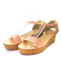 ราคา Christian Louboutin Sandals Wedge Sole Cork 38 Pink Direct from Japan Secondhand (28106619522)
