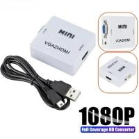 ราคา VGA เป็น HDMI Converter กล่อง VGA2อะแดปเตอร์ HDMI 1080P Mini VGA Video Audio Adapter สําหรับ PC แล็ปท็อป HDTV โปรเจคเตอร์ (44061751486)