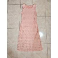 ราคา เดรสลูกไม้สีชมพู เดรสสีชมพู (14149248418)