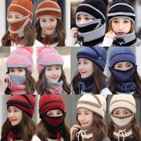 ราคา ac เซตหมวกไหมพรม 3 ชิ้น ผ้าปิดปาก ผ้าพันคอ (11854773499)