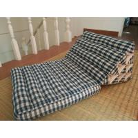 ราคา Brocade fabric loincloth Thai Triangle Cushion หมอนสามหลี่ยม 1 พับ ผ้าฝ้ายทอมือ สีคราม ลายตารางBrocade fabric Thai (6038004911)