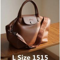 ราคา 4 สี【PROMO 2024 New limited edition 】longchamp กระเป๋าสะพายไหล่ หนังแกะ สําหรับสตรี (24073961563)