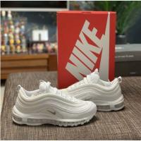 ราคา Air Max 97 Silver Bullet OG All Black White Cushion Shoes Men Women Casual (41717502418)