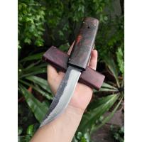 ราคา ไอคุชิ Aikuchi เสือซ่อนเล็บ มีดสั้น มีดซามูไร มีดญี่ปุ่น มีดเดินป่า มีดแคมป์ ดาบสั้น 4.7’’ ตีร้อน ผิวไฟ ด้าม-ฝักไม้พยูง (25875578906)