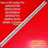 ราคา Samsung65 2pcs LED strips For QA65Q70B QE65LS03A QE65Q60A QE65Q70A QN65LS03A BN96-52589A (29424191555)