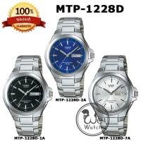 ราคา CASIO ของแท้ รุ่น MTP-1228D นาฬิกาผู้ชาย สายสแตนเลส แบตเตอรี่ 10 ปี พร้อมกล่องและรับประกัน1ปี MTP1228D MTP1228 (2557877431)