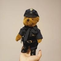 ราคา ตุ๊กตาหมีตำรวจ หมีวินเทจใส่ชุดตำรวจ Teddy Bear (24183865441)