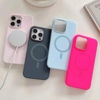 ราคา {ส่งจากไทย} Silicone Case สำหรับ iPhon 16 16pro 16promax 16plus เคสกำมะหยี่ชาร์จไร้สายวงแหวนแม่เหล็ก (42252964882)