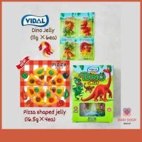ราคา Vidal Dino Jelly (11g6ea) Six Dinosaur Shapes Pizza Flavour jellies (16.5g4ea) รสสตรอเบอร์รี่ธรรมชาติ (27630269663)
