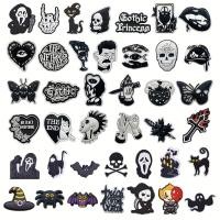 ราคา เลื่อยรองเท้าฮาโลวีนสีดำ 40 ชิ้น สำหรับรองเท้า Crocs, Jibbitz, Bogg Bag, Bubble Slides, สายนักออกแบบรองเท้า PVC, ของตกแต่งรองเท้า, ของขวัญสำหรับผู้หญิง ผู้ชาย เด็กชาย เด็กหญิง และเด็กๆ (44167330833)