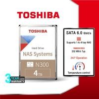 ราคา Toshiba INT NAS HDD(4TB)TSB INT 3.5"4TB (N300)NAS 24x7 7200RPM 512MB Internal Harddisk TSB-HDWG740UZSVC (6328641041)