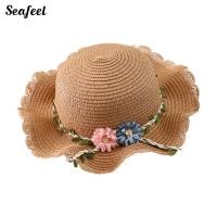 ราคา Seafeel_ หมวกฟางสาน ระบายอากาศ ลายดอกไม้ ใบไม้ เถาวัลย์ ปีกกว้าง หมวกฟาง ป้องกันแสงแดด เครื่องประดับแฟชั่น สําหรับเด็ก (21914437934)