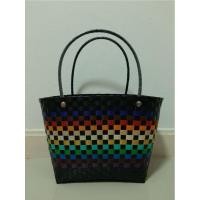 ราคา กระเป๋าพลาสติกสาน จากเส้นพลาสติก (28370181387)