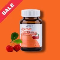ราคา lot ใหม่ Vistra Acerola Cherry 1000mg (100 เม็ด // 45 เม็ด) (3110540203)