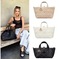 ราคา จี้ตัวอักษร Dior Toujours/ตัวปิดแบบผูกเชือก/ลายตารางเต็ง/ความจุขนาดใหญ่/กระเป๋าถือ/กระเป๋าช้อปปิ้ง/ของแท้ 100% (24533105761)