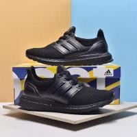 ราคา Adidas Ultra Boost 4.0 running Shoes Original For Men And Women With Free Socks All Black Sneake (20096020116)