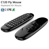 ราคา C120 All-in-One 2.4GHz Air Mouse QWERTY คีย์บอร์ดรีโมทคอนโทรลพร้อม Nano USB Receiver (15127525302)