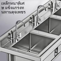 ราคา ซิงค์ล้างผักสแตนเลสหนาแบบสองช่อง แบบช่องเดียว และแบบสามช่อง ซิงค์ล้างจาน ซิงค์ร้านอาหาร อ่างล้างมือฆ่าเชื้อเชิงพาณิชย์ (28041063720)