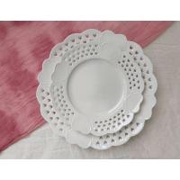 ราคา จานเซรามิคสีขาว ฉลุหัวใจ จานเซรามิค 8 นิ้ว จานเซรามิค 10 นิ้ว (21852242657)