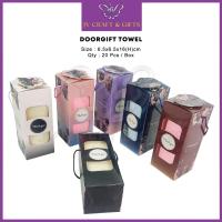 ราคา 20 ชิ้น/pkt ผ้าขนหนู Doorgift พร้อมกล่อง Tuala Doorgift Kahwin Tunang Wedding Goodies JV 440 (22943465428)