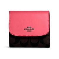 ราคา (พร้อมส่ง)กระเป๋าสตางค์ Coach สี pink lemonadeของแท้ (3480077644)