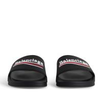 ราคา Balenciaga Pool Sandal Leisure Rubber sole slippers ทนทาน ป้องกันการลื่นไถล รองเท้าแตะ home-based Unisex (29063854203)