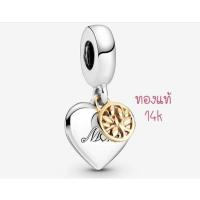 ราคา (ของแท้100%)Pandora Silver Charms ติ้งหัวใจ 14k (8121280345)