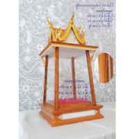 ราคา ตู้ครอบพระทรงบุษบก สีลายไม้น้ำตาล(ไม่รวมพระ ) (1404298284)