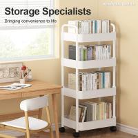 ราคา 2/3/4/5 สีดํา/สีขาวรถเข็น เฟรมรถเข็นพลาสติกหลายชั้นพร้อมล้อ + ที่จับสําหรับการเคลื่อนไหวง่ายของกรอบพลาสติก (26023271830)