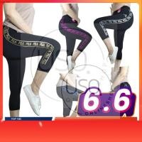 ราคา Leggings 8721 กางเกงเลคกิ้ง 5 ส่วน เลกกิ้ง โยคะ กางเกงออกกำลังกาย อ้วน อวบใส่ได้ (27286710090)
