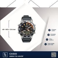 ราคา นาฬิกาข้อมือ Casio รุ่น AMW-710-1AVDF - นาฬิกาข้อมือผู้ชาย สีดำ สายเรซิ่น (408810480)