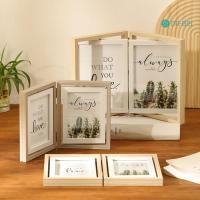 ราคา ดร.เบอิ กรอบรูปคู่แนวตั้งหมุนกรอบรูปสองพับพร้อมกรอบรูปตกแต่งโต๊ะชนบทลูกแก้วสําหรับโฮมออฟฟิศ (26416686086)