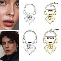 ราคา 1PC 16G Hoop สแตนเลสสตีลแหวนจมูกโครงกระดูก Spider จมูกเจาะ Septum แหวน 8/10 มม. Helix กระดูกอ่อนเจาะรอบต่างหู (42154244625)