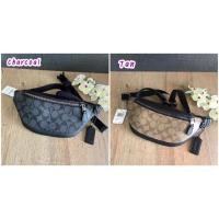 ราคา Coach แท้ ✔️ กระเป๋าคาดอก คาดเอวผู้ชาย | Coach Warren Mini Belt Bag in Signature Canvas (7406382572)