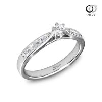 ราคา Zilvy - แหวนหญิงเพชรน้ำร้อย 0.20 กะรัต (GR1027) (8431153889)