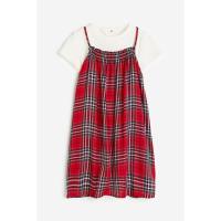 ราคา H&M(เอชแอนด์เอ็ม) เซ็ตเสื้อและเดรส 2 ตัว เด็กผู้หญิง 1195459_2 (27075097086)