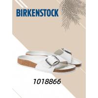 ราคา ♞,♘,♙ของแท้ 100% BIRKENSTOCK Madrid Big Buckle White 1018866 Comfortable Women's Slippers IKF (40415696449)
